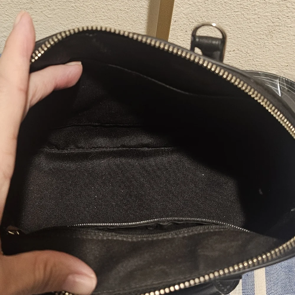 Coach Black Floral Satchel - Picture 6 of 6